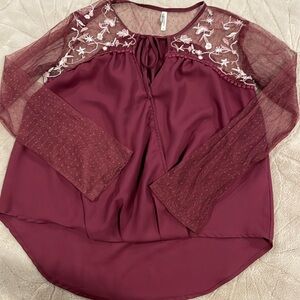 Live 4 Truth Burgandy Top - S